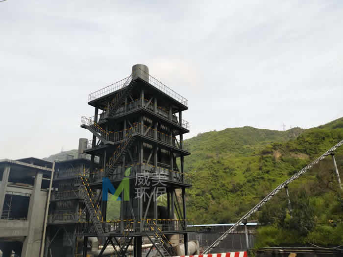 河北威美環保湖北黃磷爐前煙氣濕式靜電除霧器成功運行