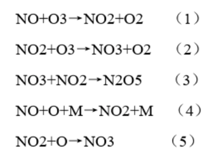 臭氧脫硝技術臭氧與一氧化氮反應方程式